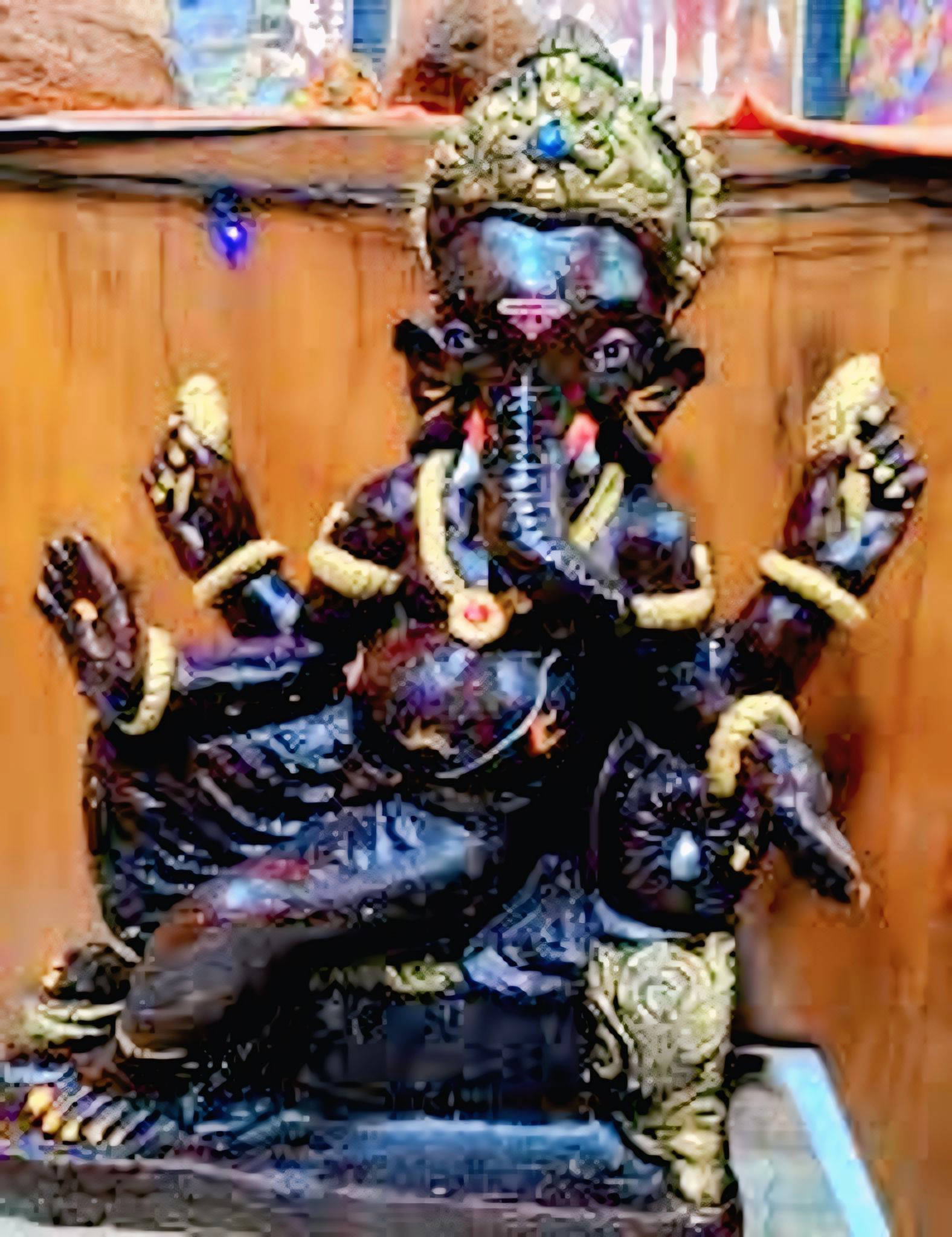 राजभवन में विराजे गोबर से निर्मित गणेश : कामधेनु विश्वविद्यालय के वैज्ञानिकों ने शुद्ध देसी गाय के गोबर से बनाई प्रतिमा, Ganesha made of cow dung sitting in Raj Bhavan